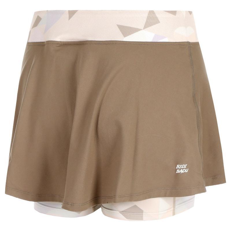 Falda Bidi Badu Paris Estampado Ondulado Marron Bege Júnior 4/5