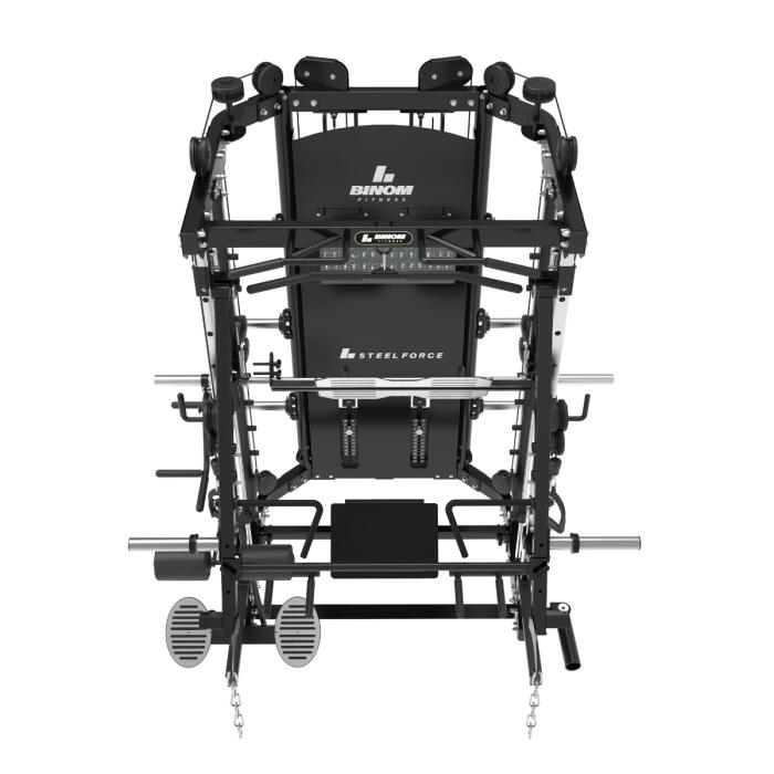 Binom Multigimnasio B12-V2 con doble polea, power rack y accesorios 5/6