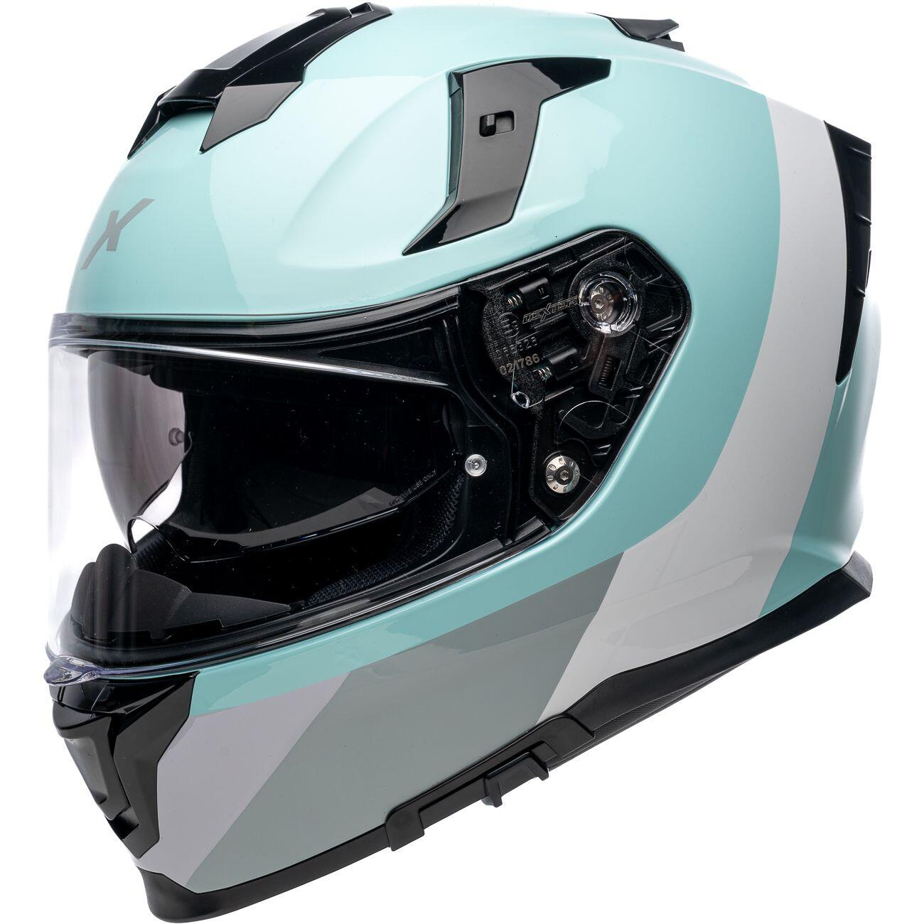 MOTOBLOUZ Casque Intégral MIRAGE ZEPHYR blue/white/grey Shiny | ECE 22.06 6/7