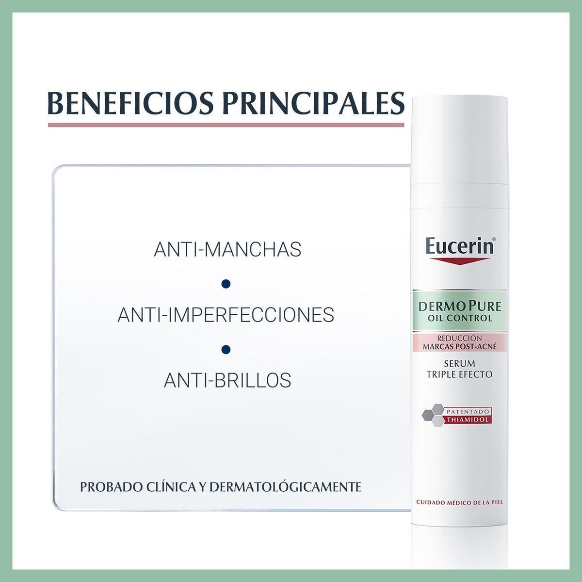 EUCERIN Dermopure Oil Control Sérum Triple Efecto Antiacné 40 ml 2/5