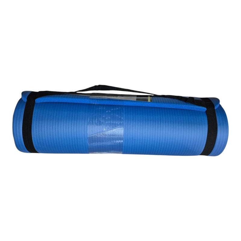 Saltea fitness Sportech 180x60 cm, grosime 1,5 cm, albastra
