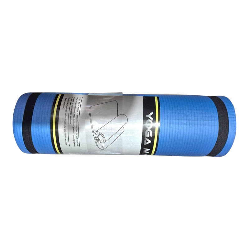 Saltea fitness Sportech 180x60 cm, grosime 1,5 cm, albastra