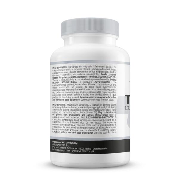 Tryptofan z Magnez z B6 - 60 kapsułek roślinnych MASMUSCULO