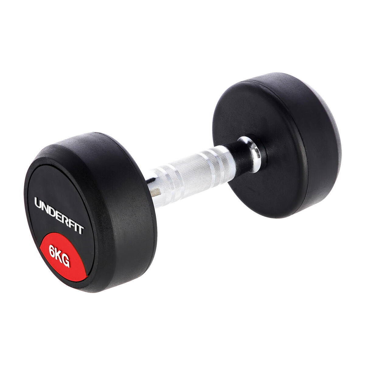 Zestaw hantli gumowanych 2 x 6-22,5 kg 5 par (141 kg) UNDERFIT + stojak STR38 3/7