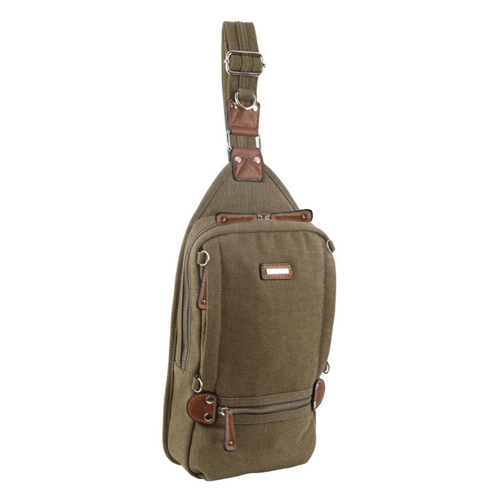 Pierre Cardin Canvas Secure Cross Body Travel Carry On Bag