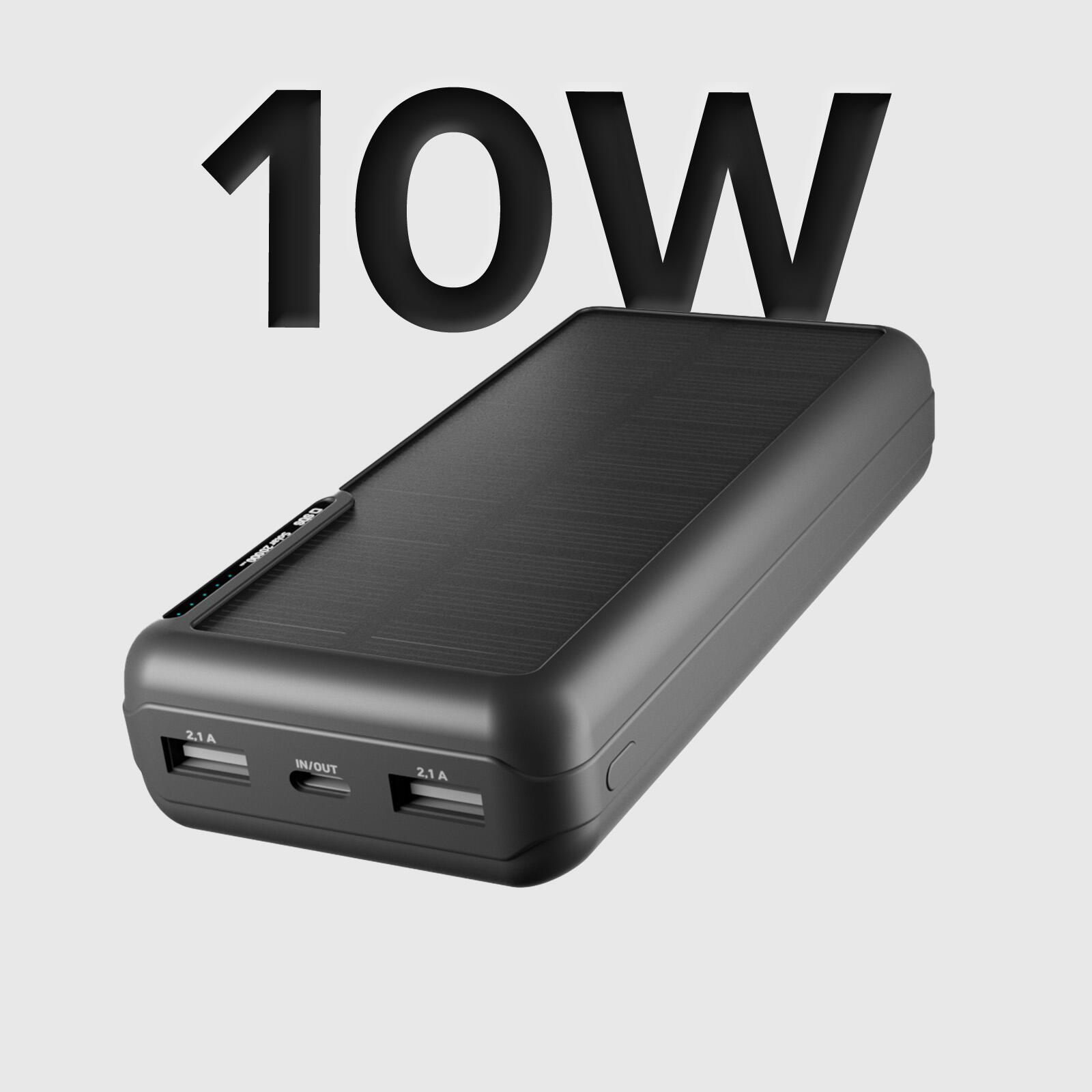 Powerbank 20000 mAh, con ricarica solare e LED di Stato 3/7