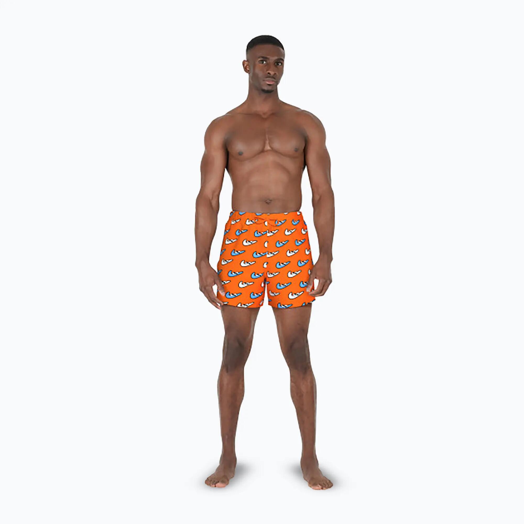 Nike Swim Boxer da mare 5 Volley arancione S 2/4