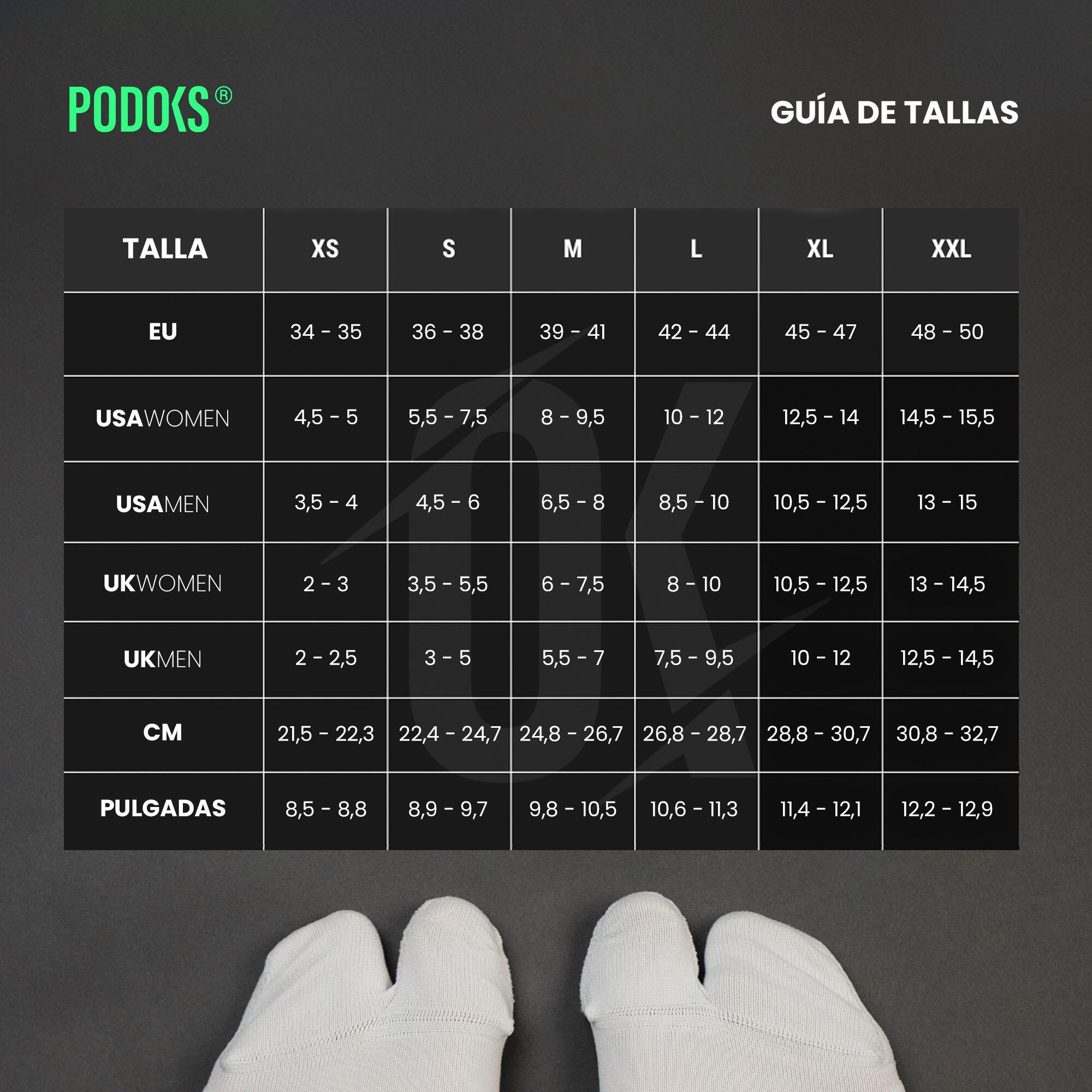 Calcetines Biomecánicos Running Blanco 7/8