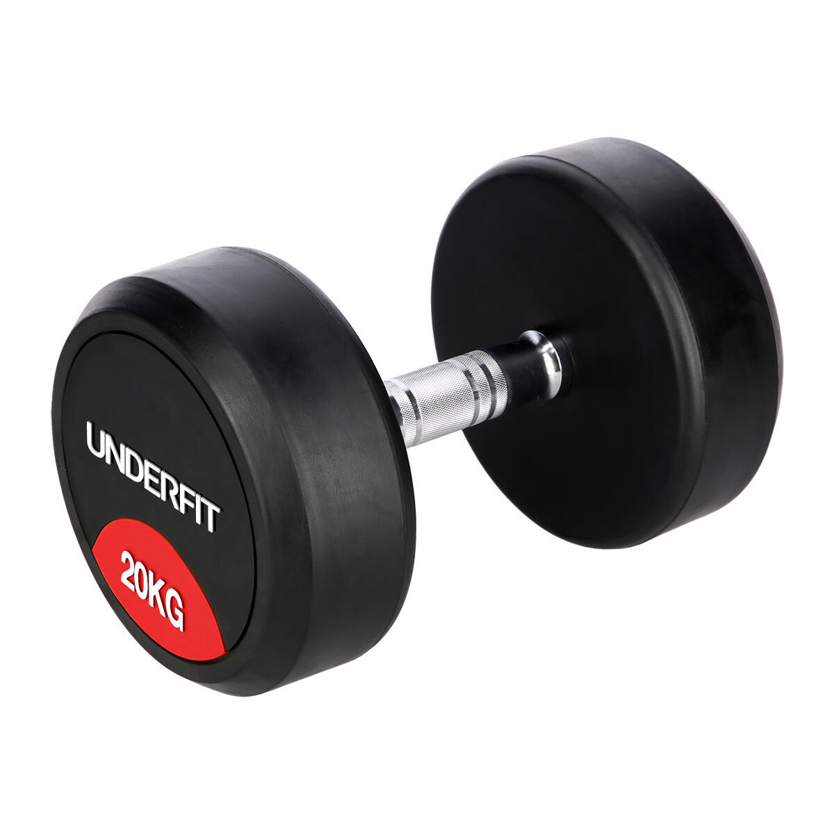 Zestaw hantli gumowanych 2 x 4-20 kg 5 par (120 kg) UNDERFIT + stojak STR38 3/7