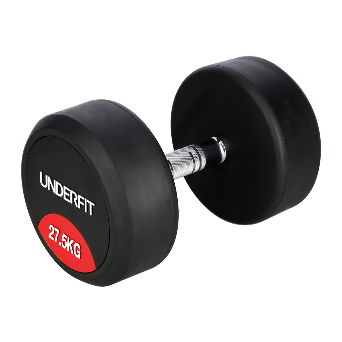 Zestaw hantli gumowanych 2 x 10-30 kg - 10 par (390 kg) UNDERFIT + stojak STR23 2/7