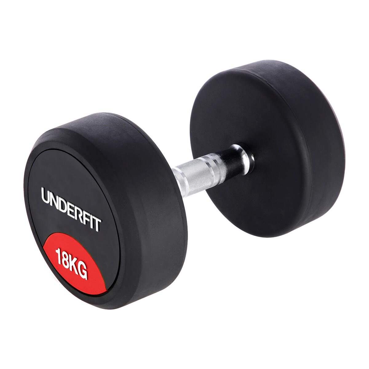 Zestaw hantli gumowanych 2 x 10-30 kg - 10 par (390 kg) UNDERFIT + stojak STR23 4/7