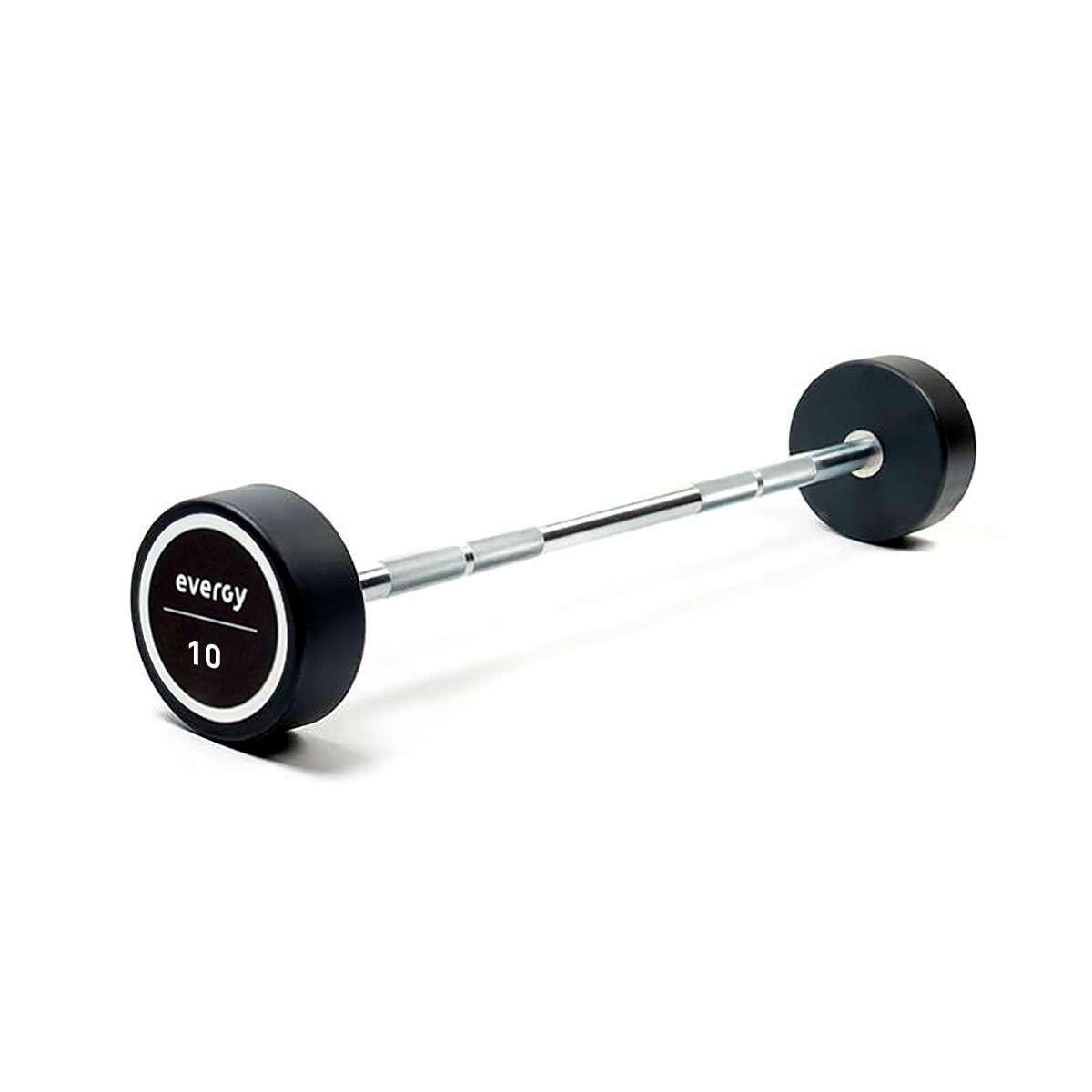 Barra montada recta (pu) musculación con peso 10 a 50kg evergy 1/4