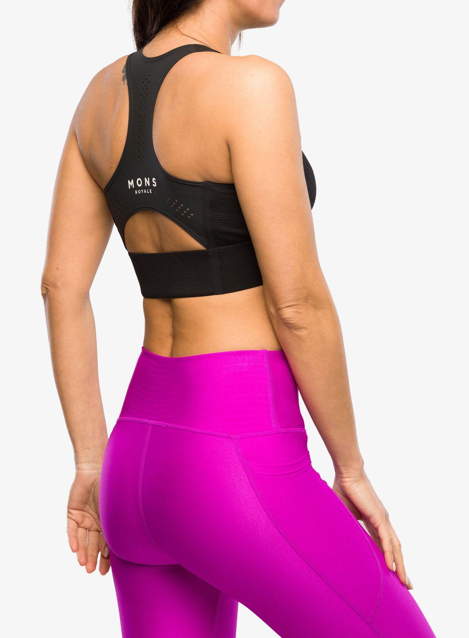 Stanik sportowy Mons Royale Stratos Merino Shift Sports Bra 4/7