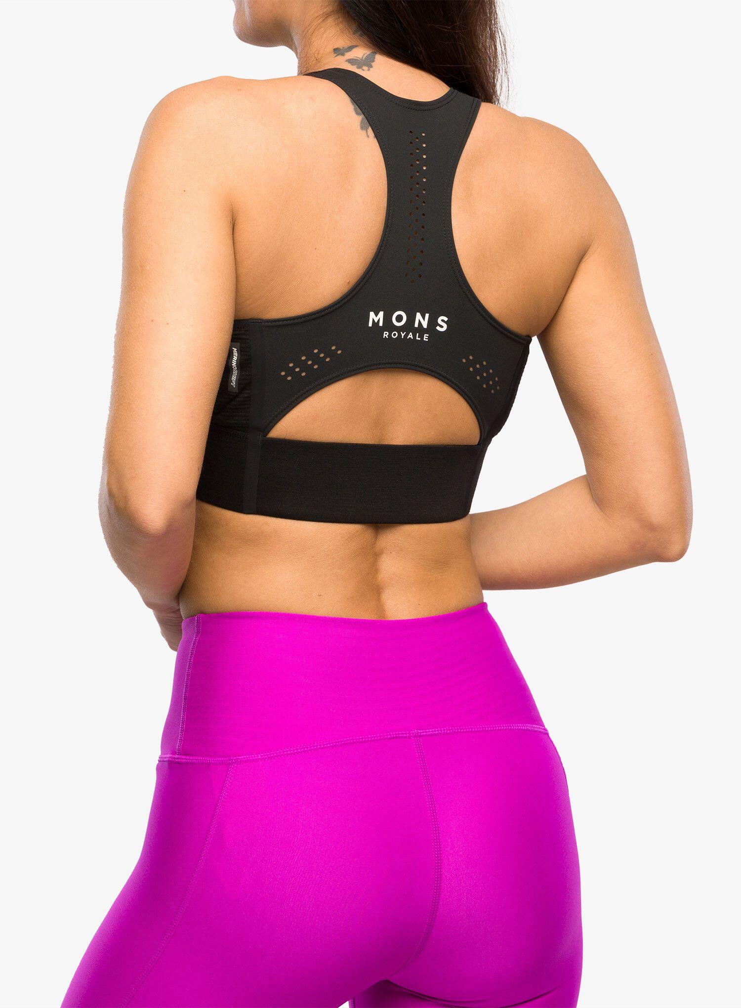Stanik sportowy Mons Royale Stratos Merino Shift Sports Bra 2/7