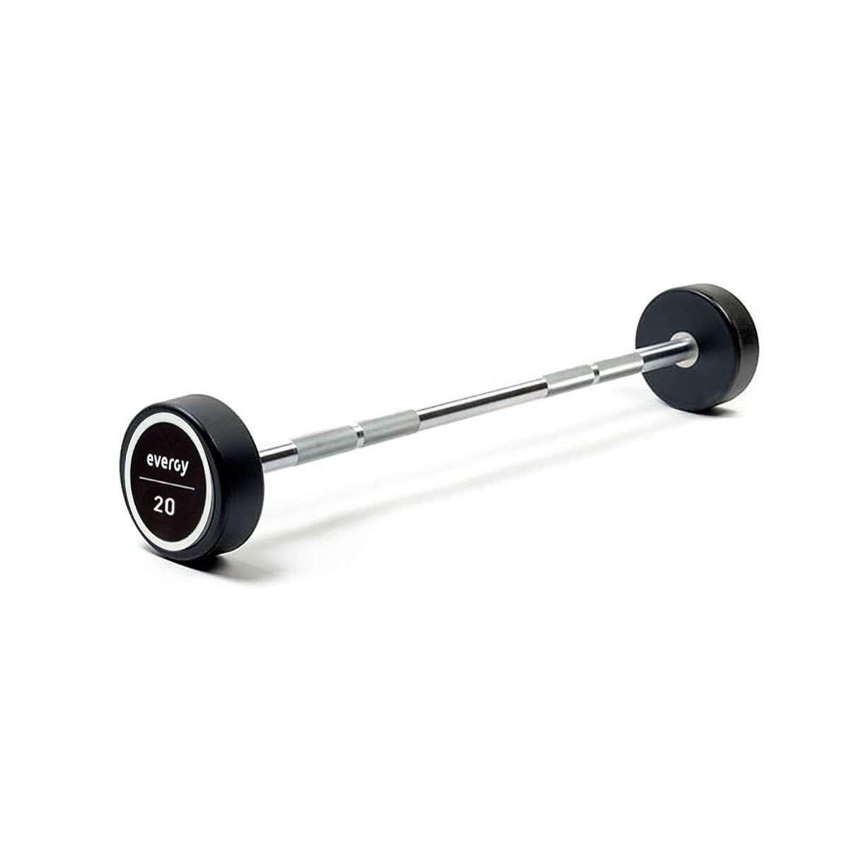Barra montada recta (pu) musculación con peso 10 a 50kg evergy 1/4