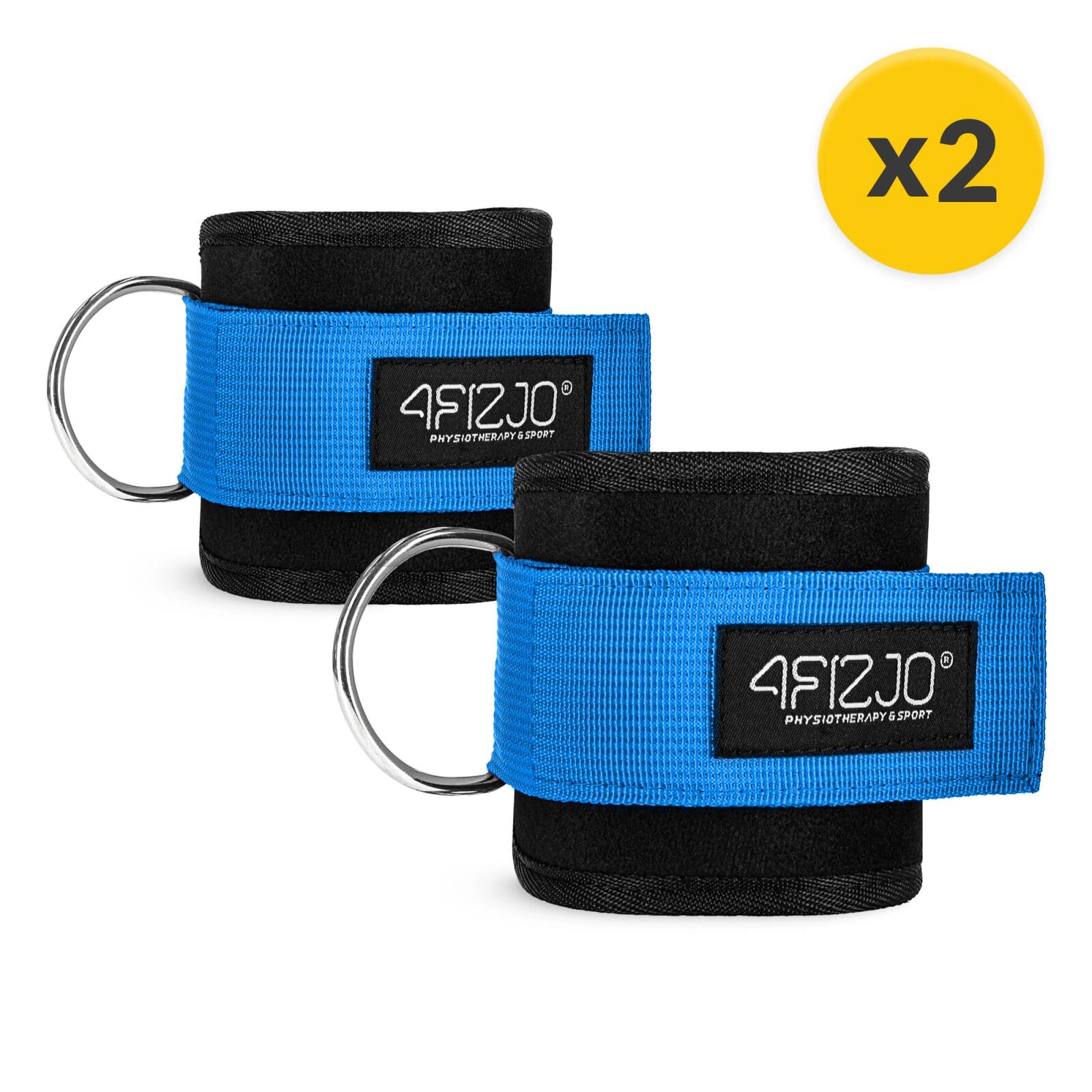 Cavigliere ankle strap palestra neoprene allenamento gambe glutei 4FIZJO 7/7