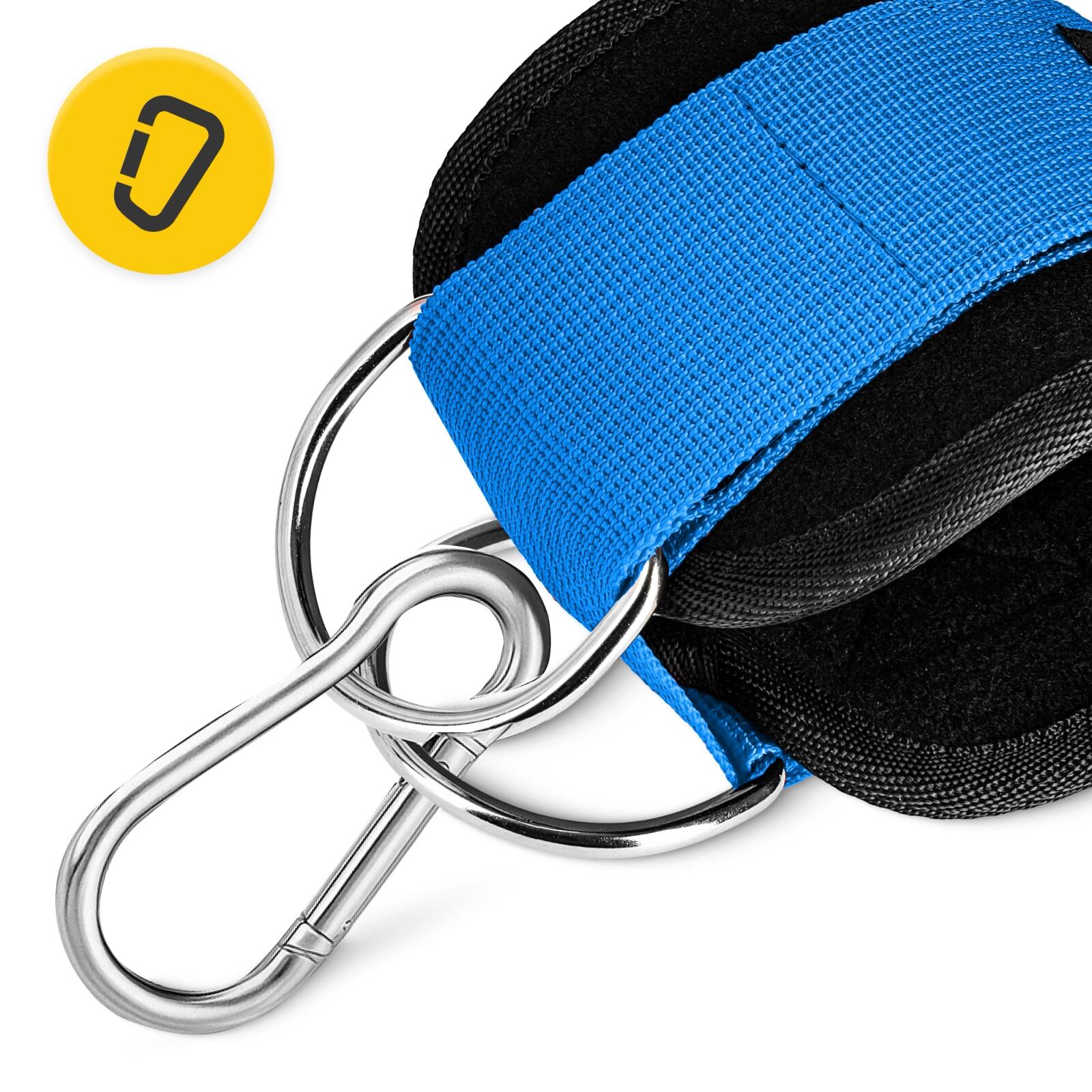 Cavigliere ankle strap palestra neoprene allenamento gambe glutei 4FIZJO 6/7