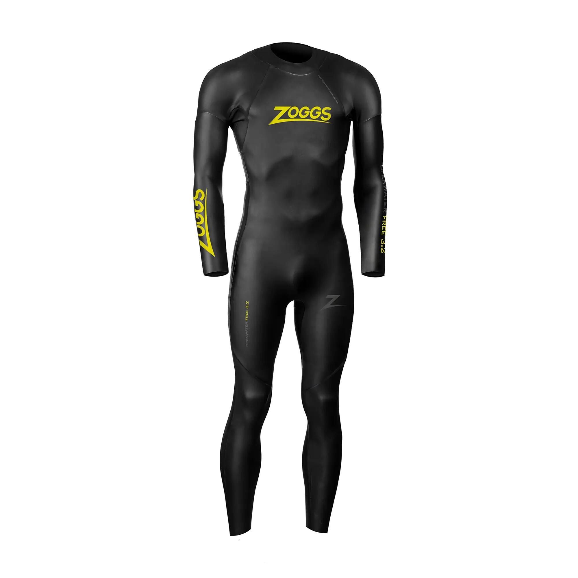 Pianka do pływania męska Zoggs Openwater Free 3.2 mm black/yellow 3/3