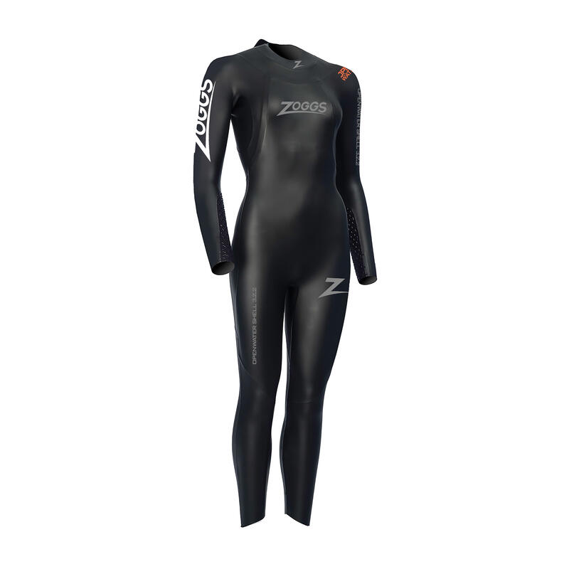 Spumă de înot pentru femei Zoggs Ow Shell Fs 3.2.2 mm negru/oranj