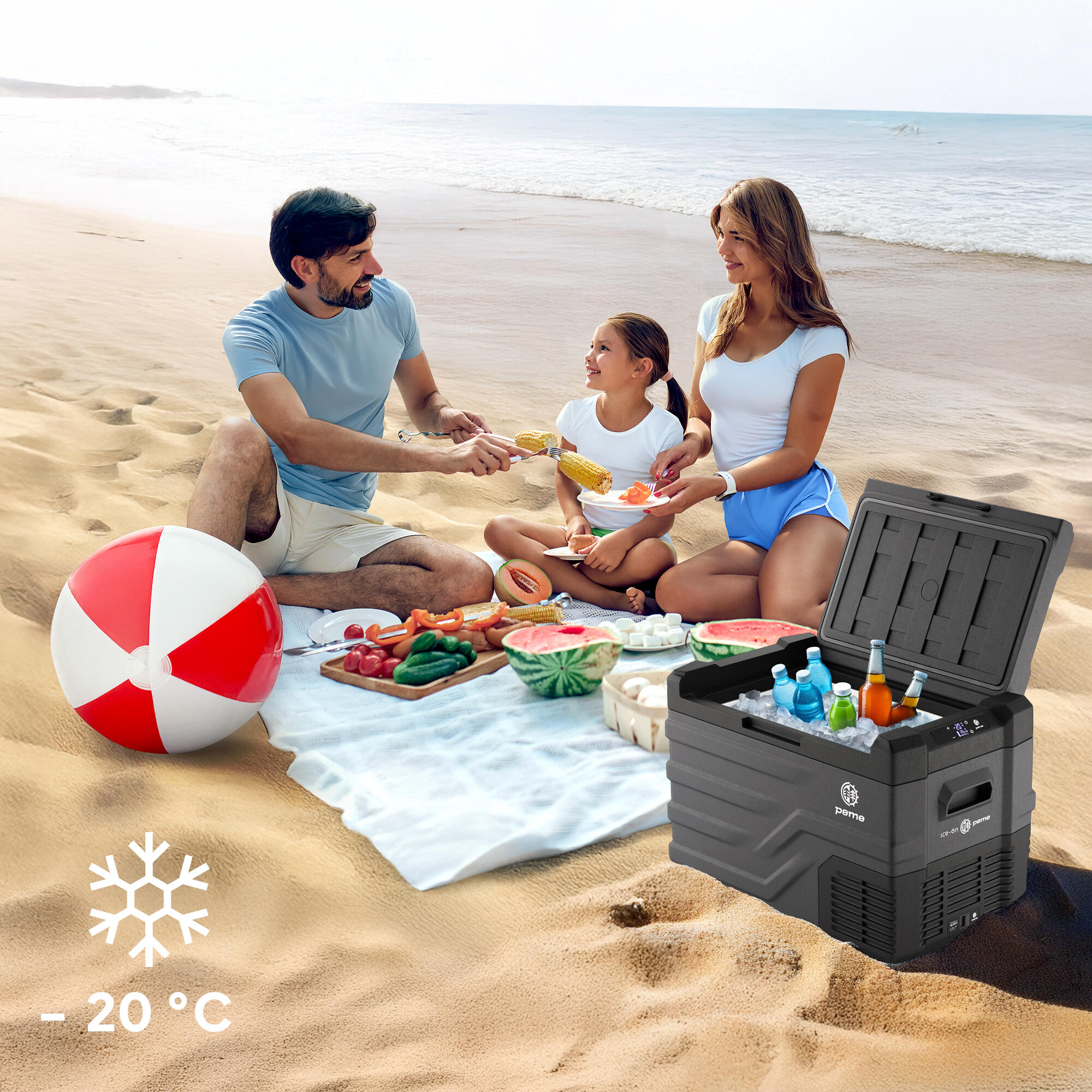 Glaciere électrique de camping Peme Quest 40 12/230v chaud/froid 3/7