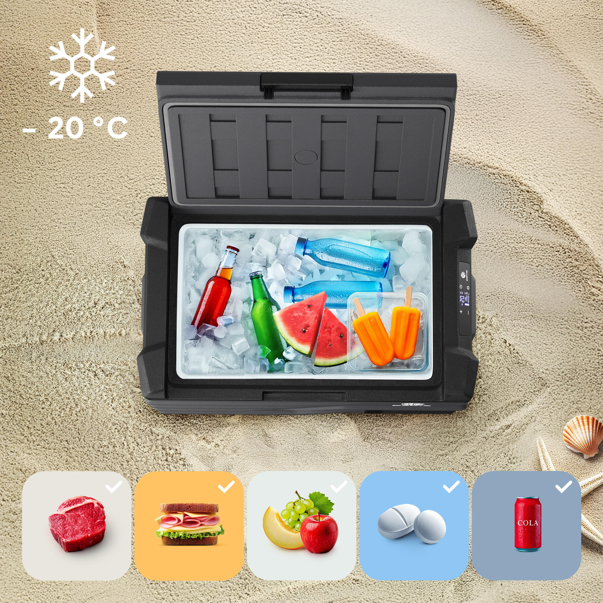 Glaciere électrique de camping Peme Quest 40 12/230v chaud/froid 4/7