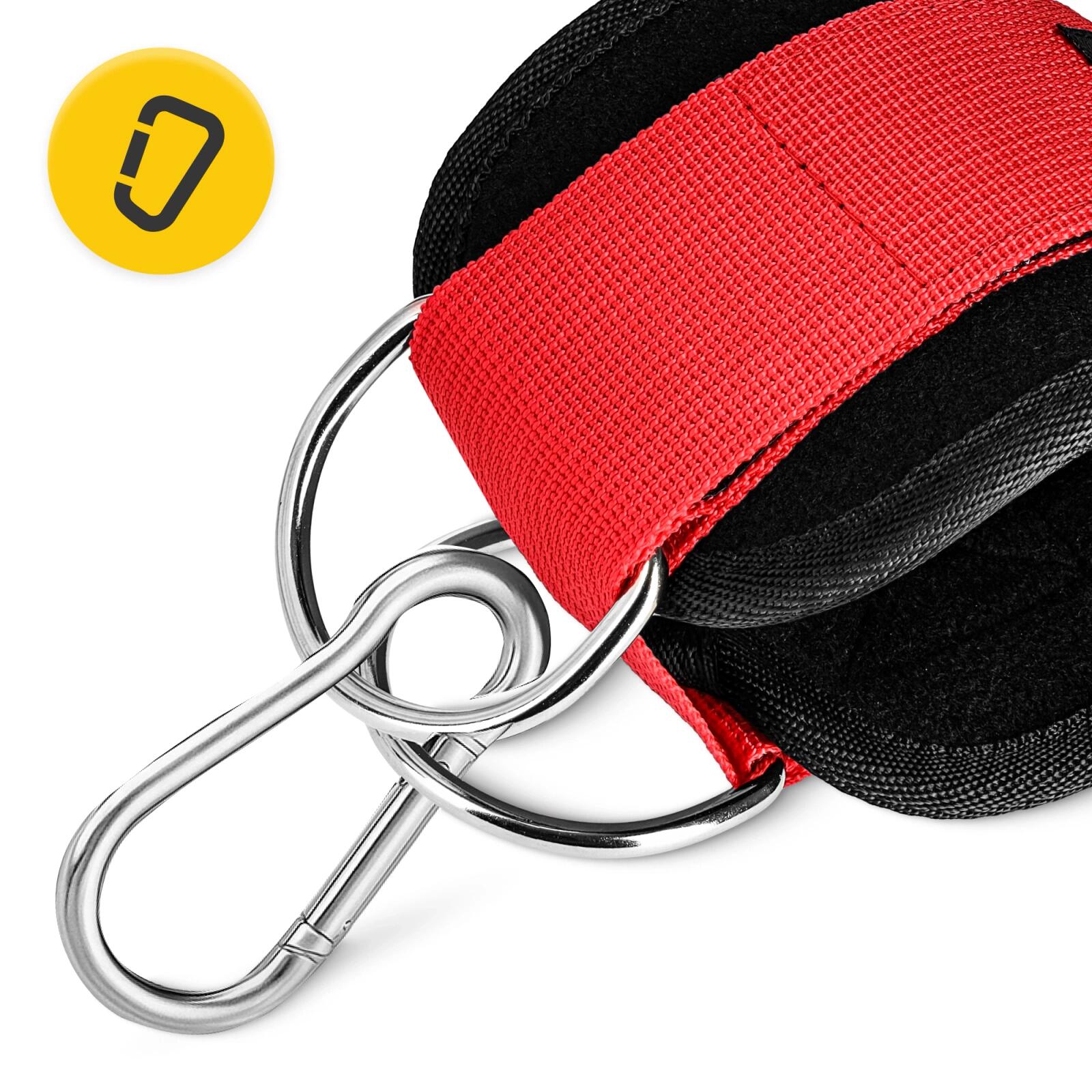 Cavigliere ankle strap palestra neoprene allenamento gambe glutei 4FIZJO 6/7