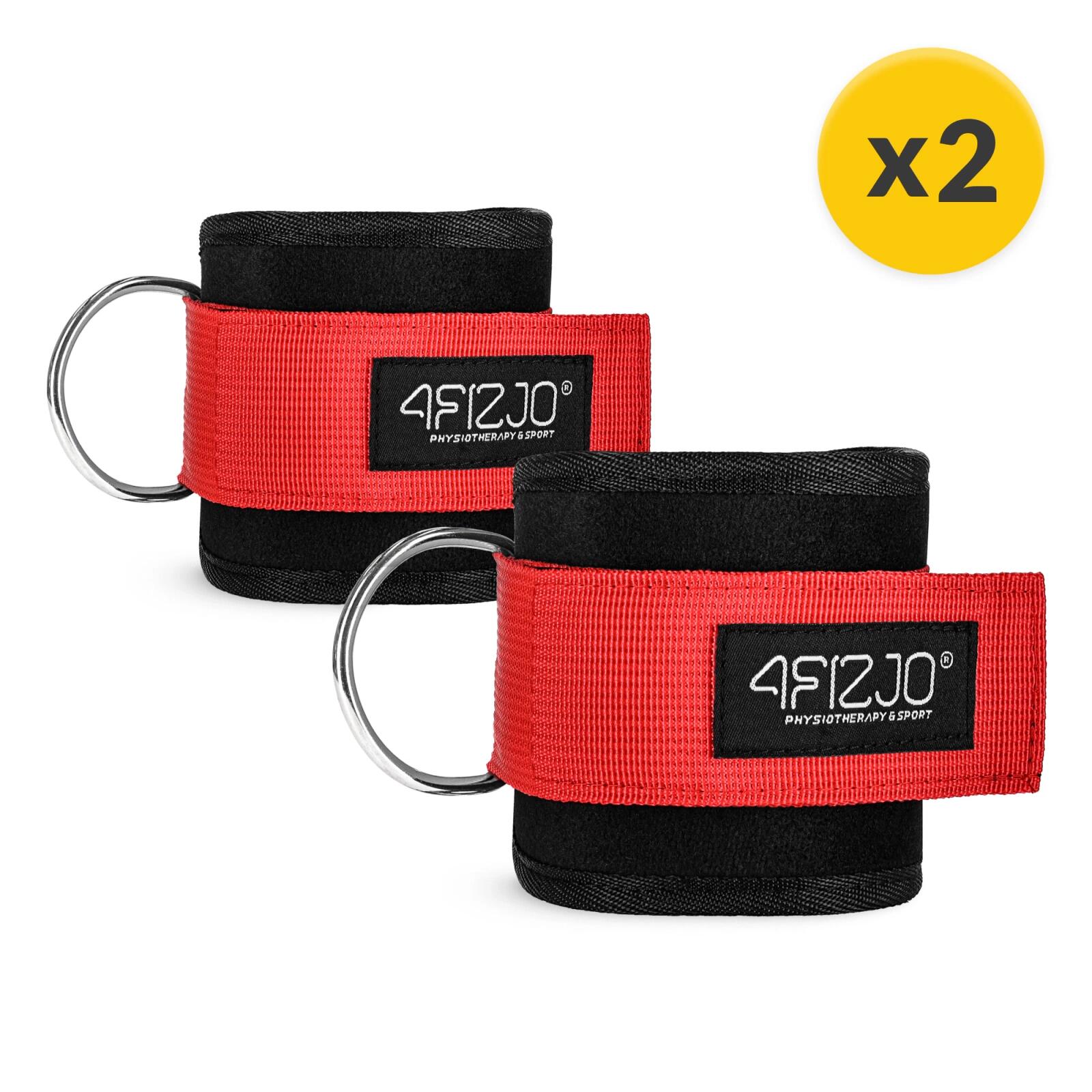 Cavigliere ankle strap palestra neoprene allenamento gambe glutei 4FIZJO 7/7
