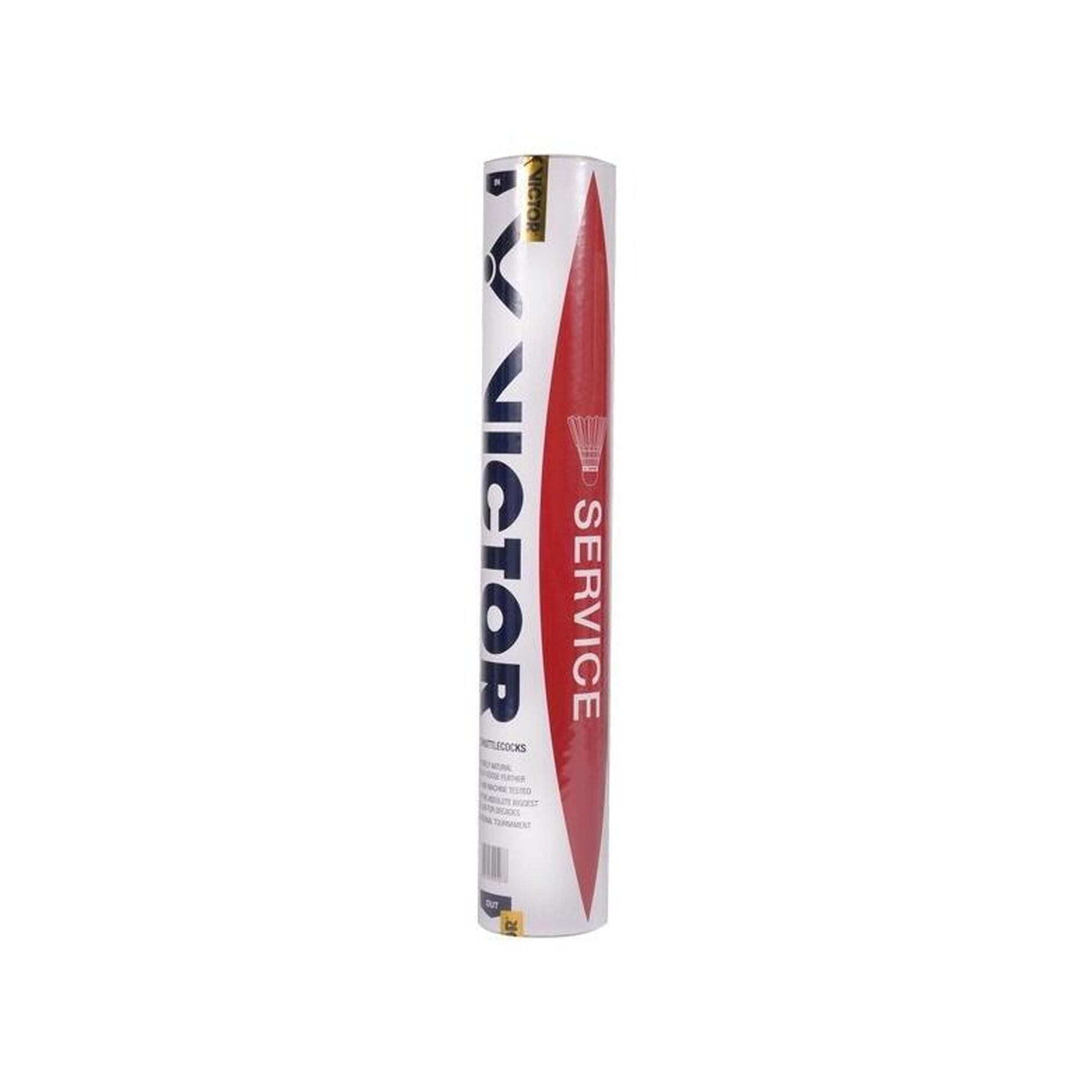 Victor - Volants De Badminton Victor Service - Volant Plume - Blanc - 77 - Decathlon