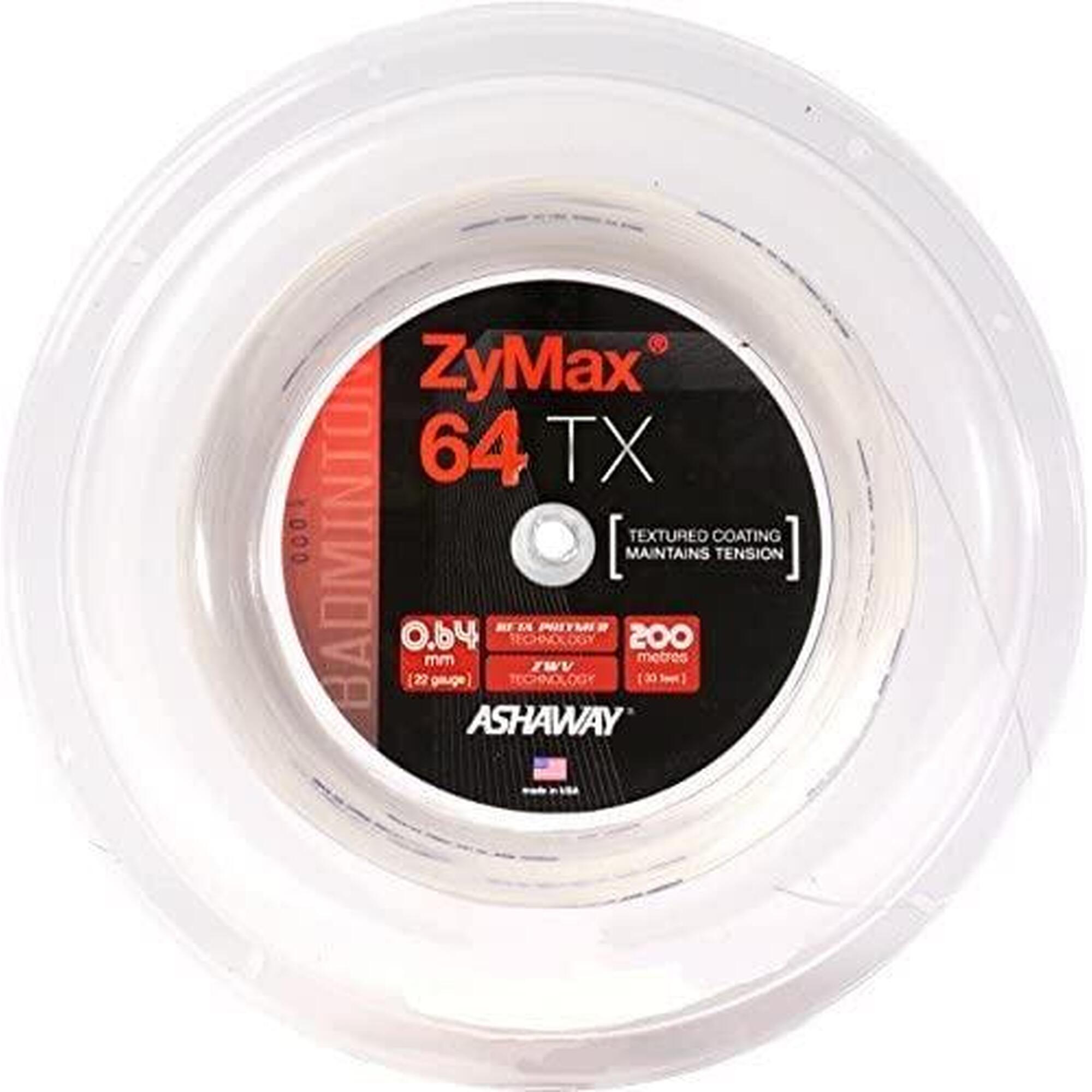 Naciąg do badmintona ZyMax 64 TX - rolka ASHAWAY Pomarańczowy