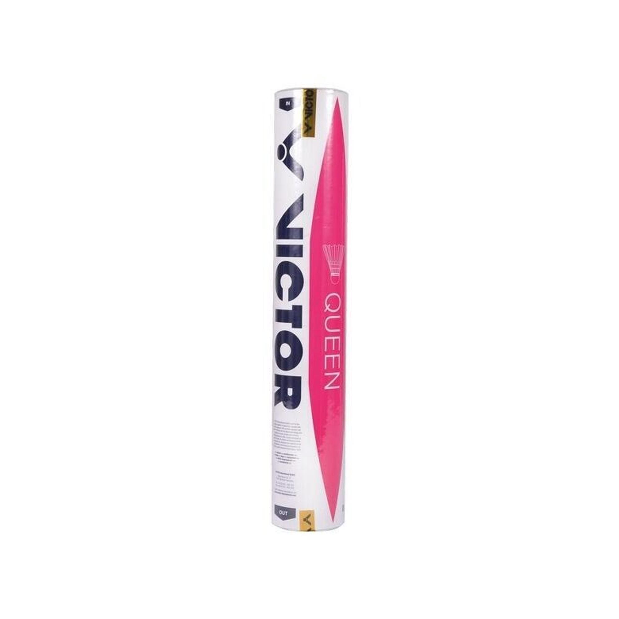 Victor - Tube De 12 Volants De Badminton Victor Queen - Volant Plume - Blanc - Taille Unique - Decathlon