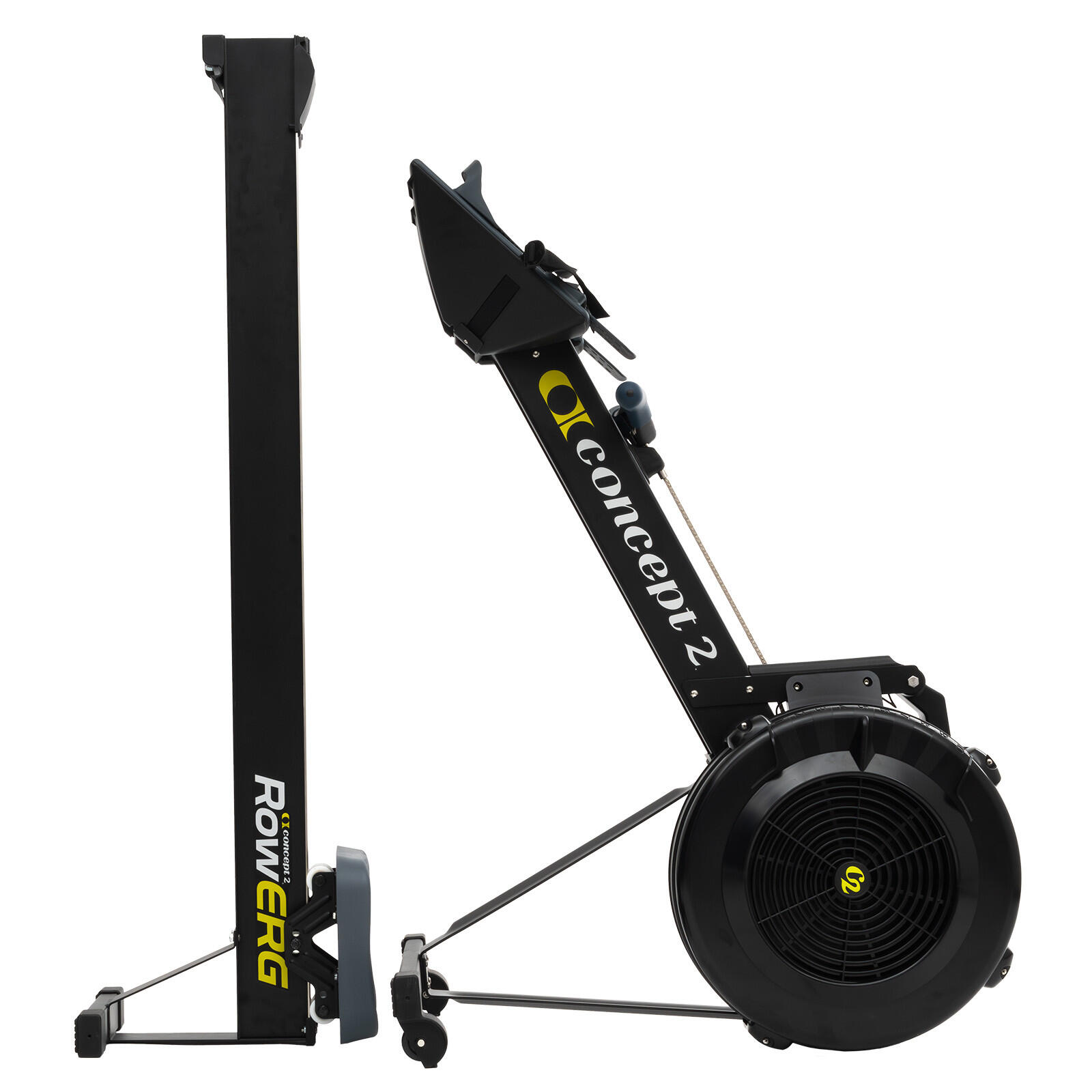 Concept2 Roeitrainer RowErg met een hoge opstap 3/4