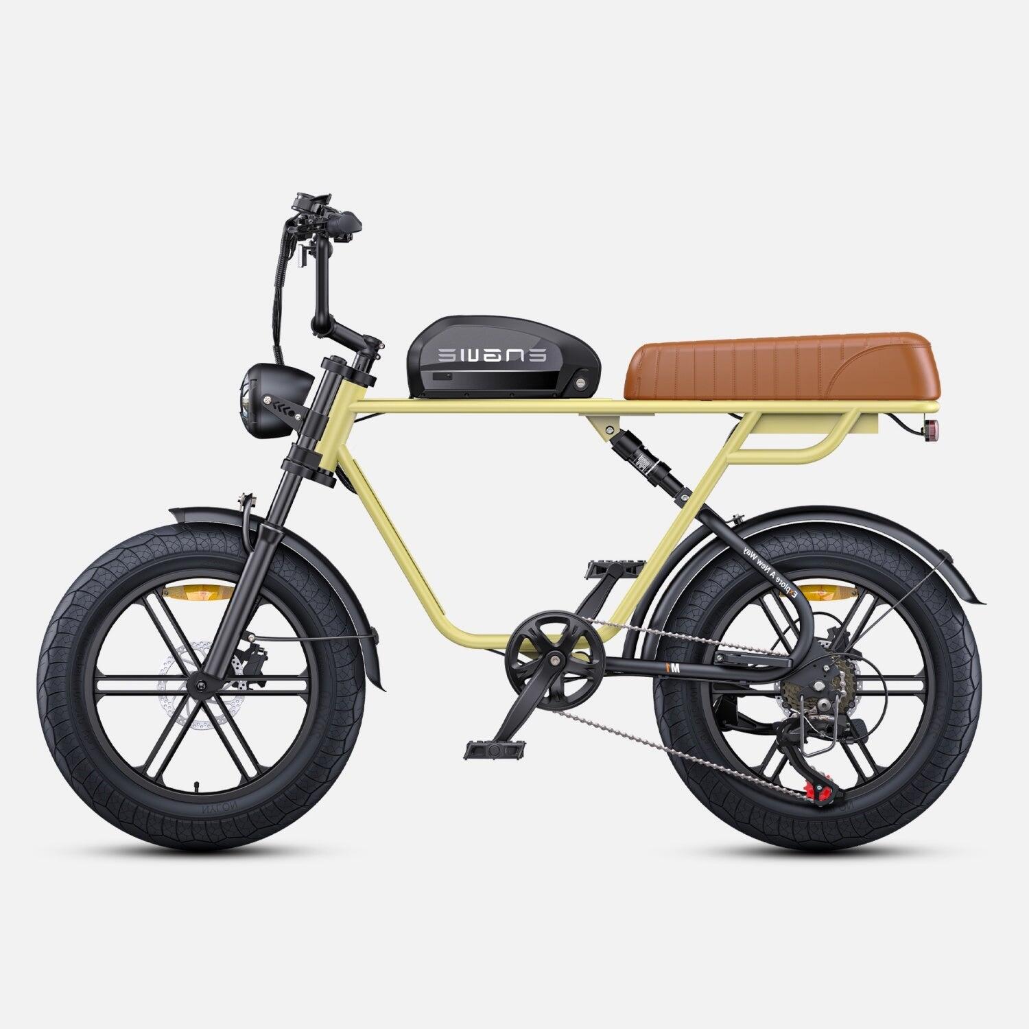Bicicleta elétrica engwe m1 nl - motor 250w 48v15.6ah 20 polegadas - amarelo