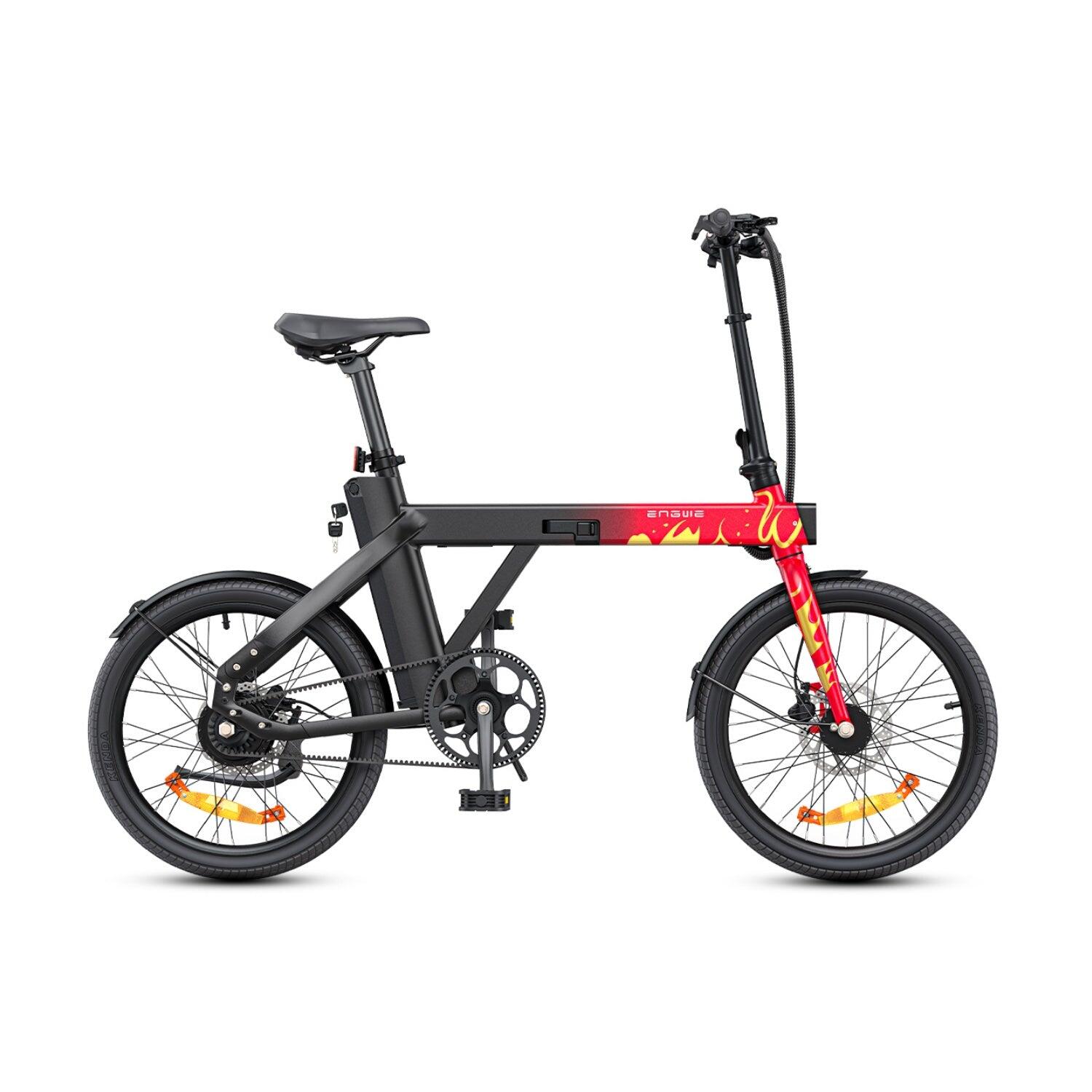 Bicicleta elétrica engwe p20 - 250w 36v9.6ah 20 polegadas - vermelho
