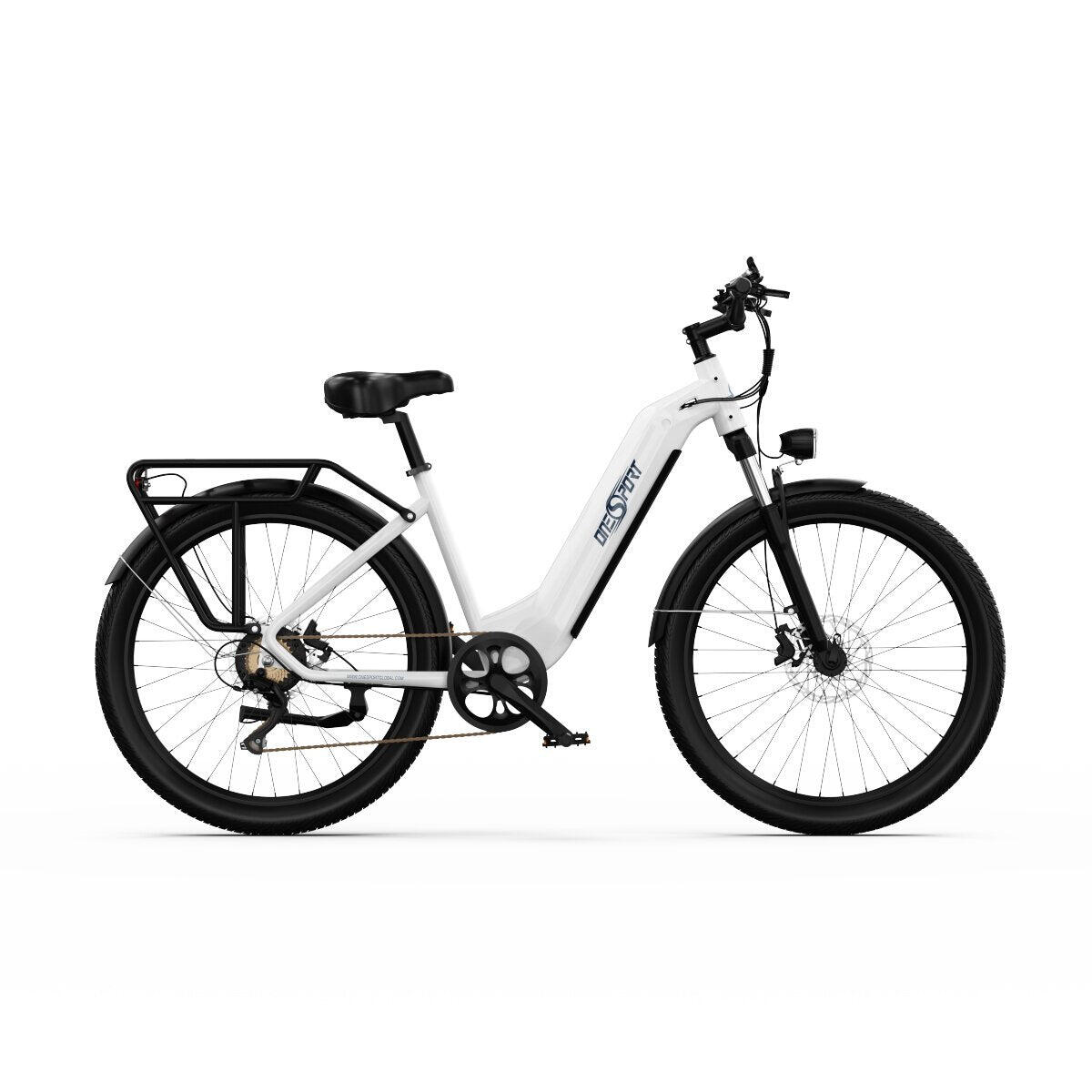 ONESPORT Bicicletta Elettrica ONESPORT OT05 - Ruote 27.5" Motore  250W 36V18.2Ah - Bianco
