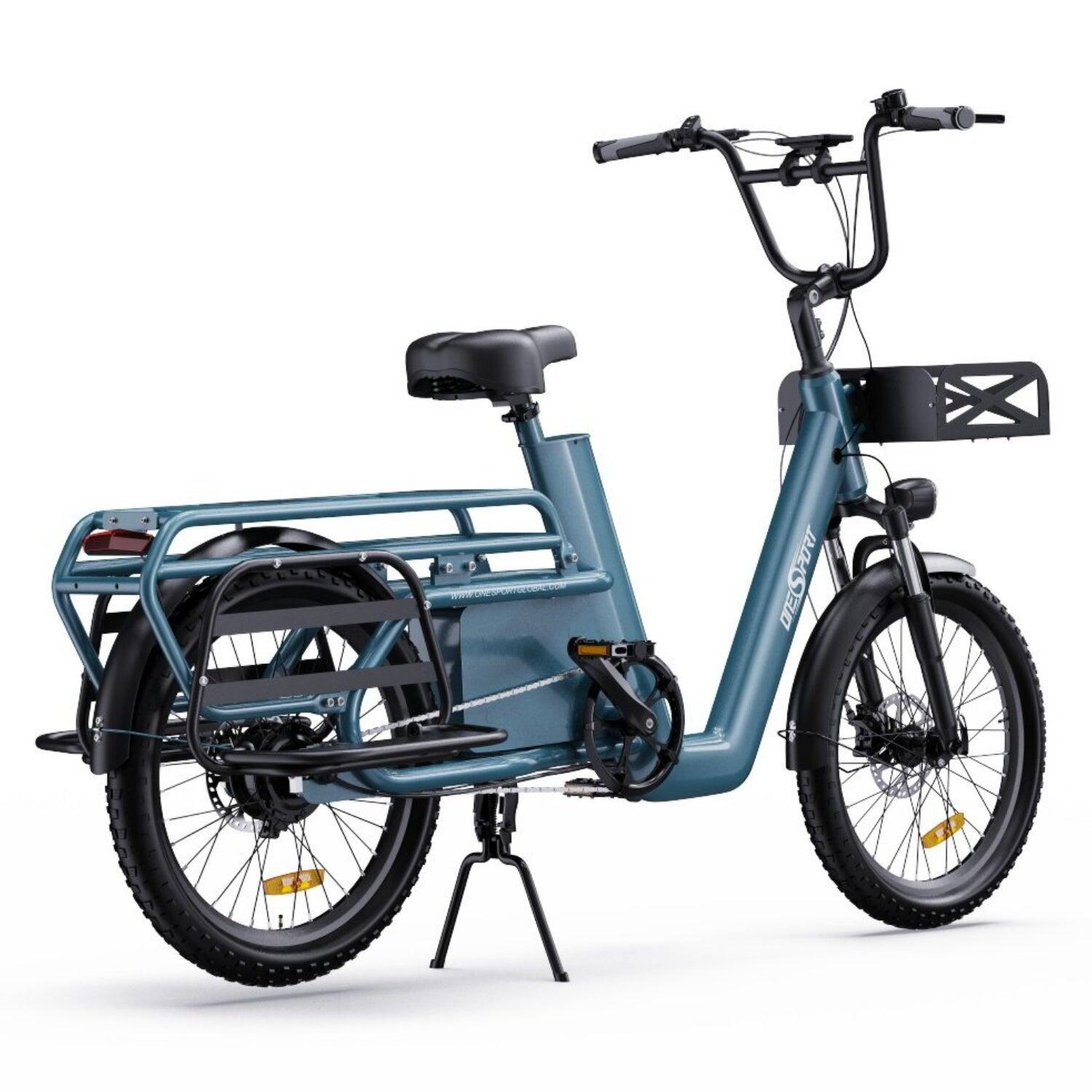 Bicicleta Elétrica ONESPORT OT01 - Motor 650W Bateria 48V27AH Pneus 20"- Azul 4/5