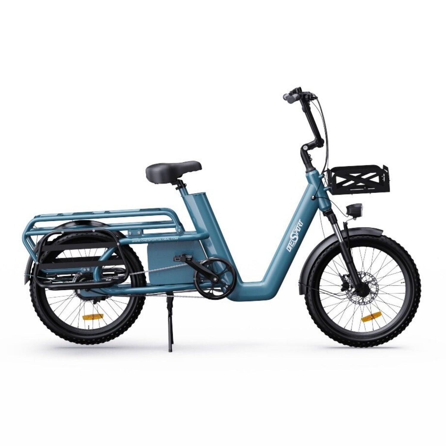 Bicicleta Elétrica ONESPORT OT01 - Motor 650W Bateria 48V27AH Pneus 20"- Azul 2/5