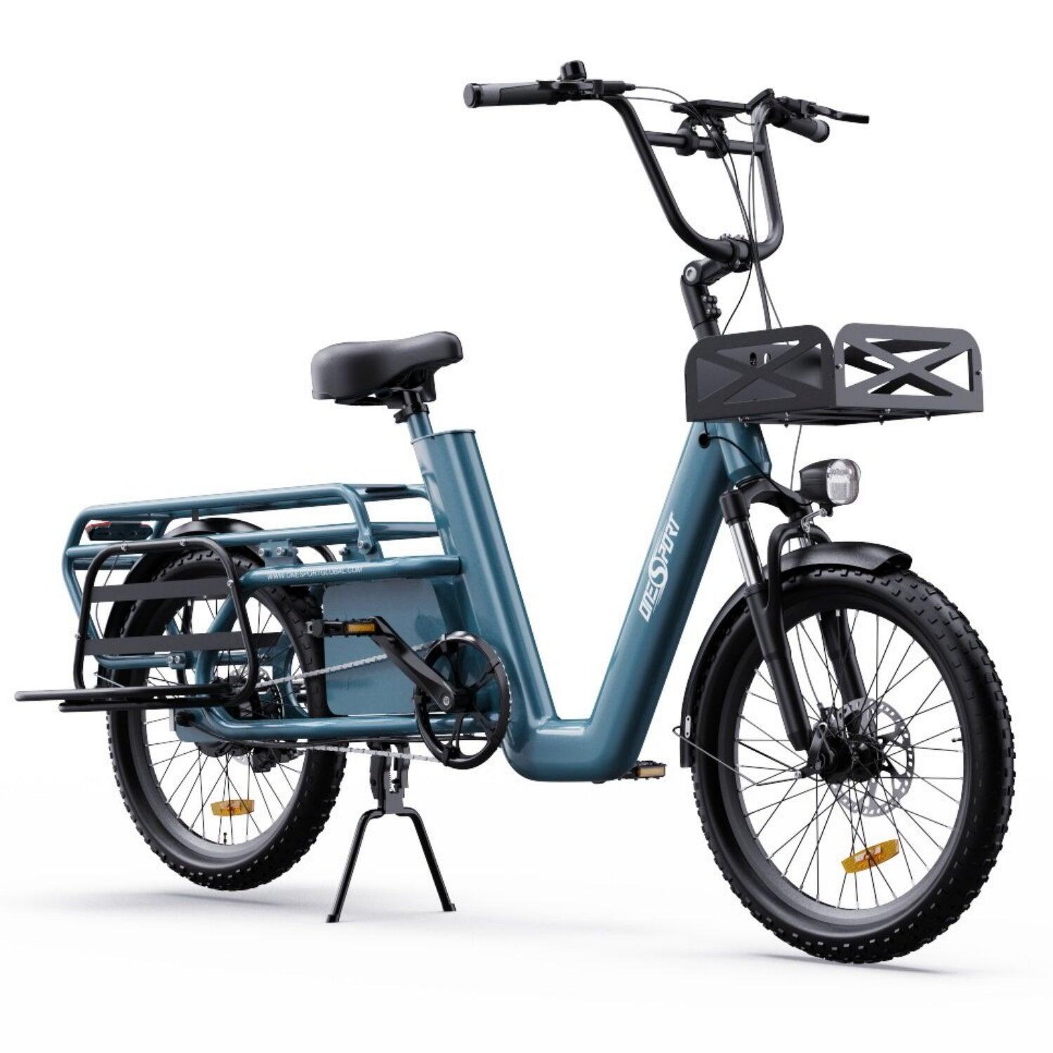 Bicicleta Elétrica ONESPORT OT01 - Motor 650W Bateria 48V27AH Pneus 20"- Azul 3/5