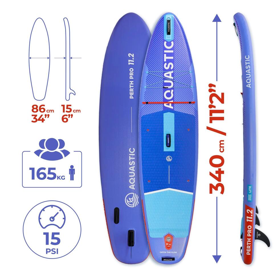 Deska SUP AQUASTIC Perth Pro 11'2