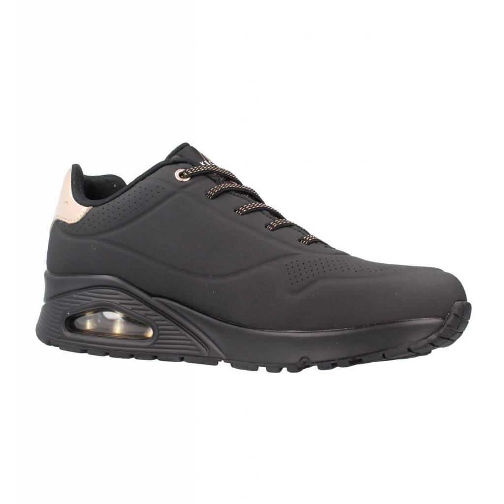 Baskets Femme Baskets Skechers UNO - SHIMMER AWAY Noir Noir Skechers 5/7