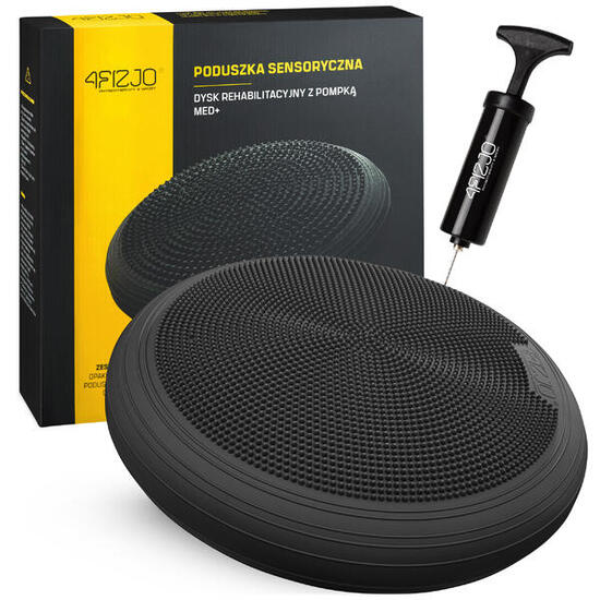 Sensomotorisches Sitzkissen 60 cm Schwarz