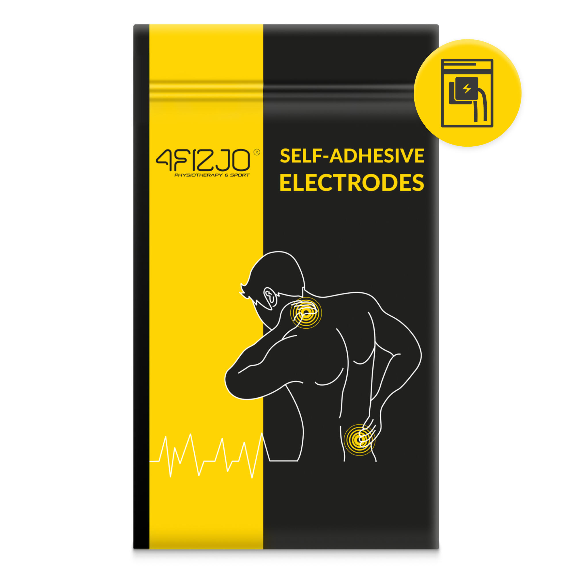 Elektrody żelowe do elektrostymulacji 4FIZJO TENS/EMS 2 sztuki 7/7