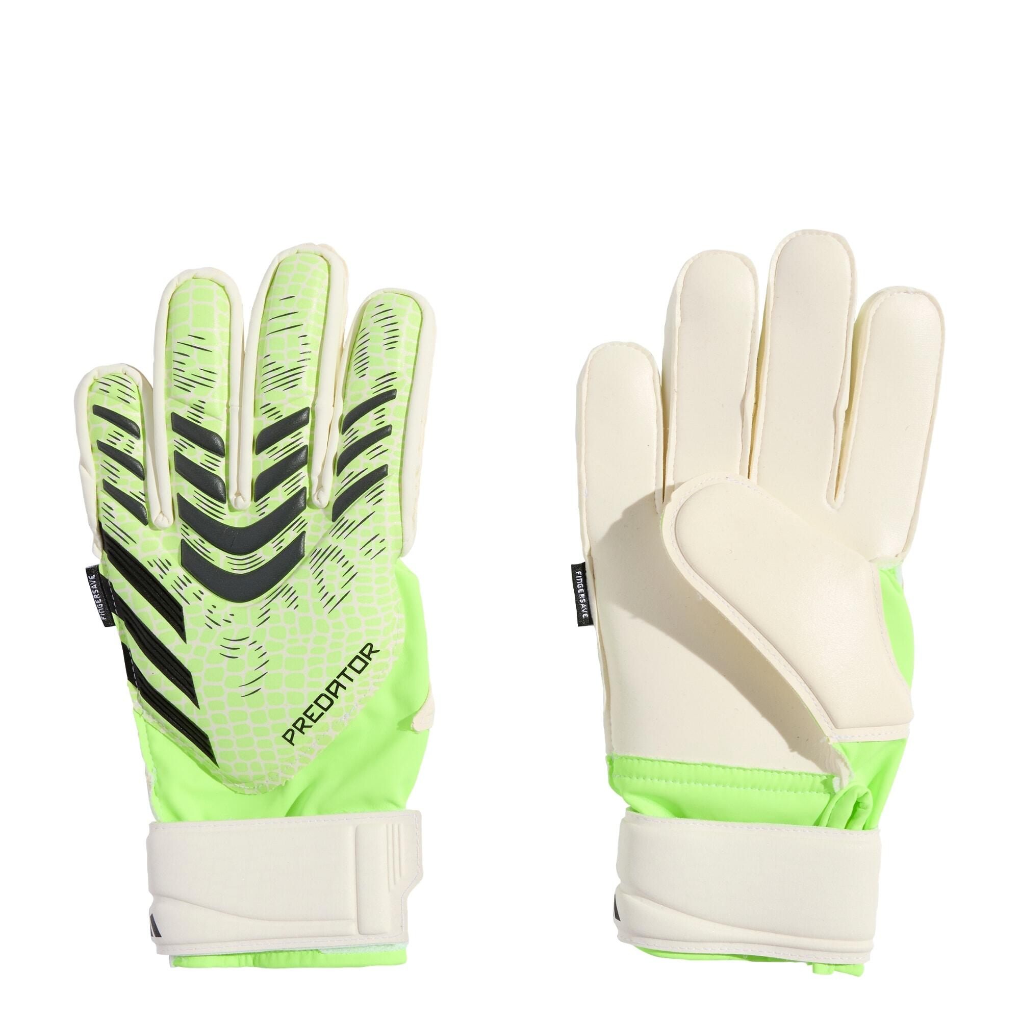 Adidas - Gants De Gardien Predator Match Fingersave Enfants - Gants - Blanc|jaune|noir - 3 - Decathlon