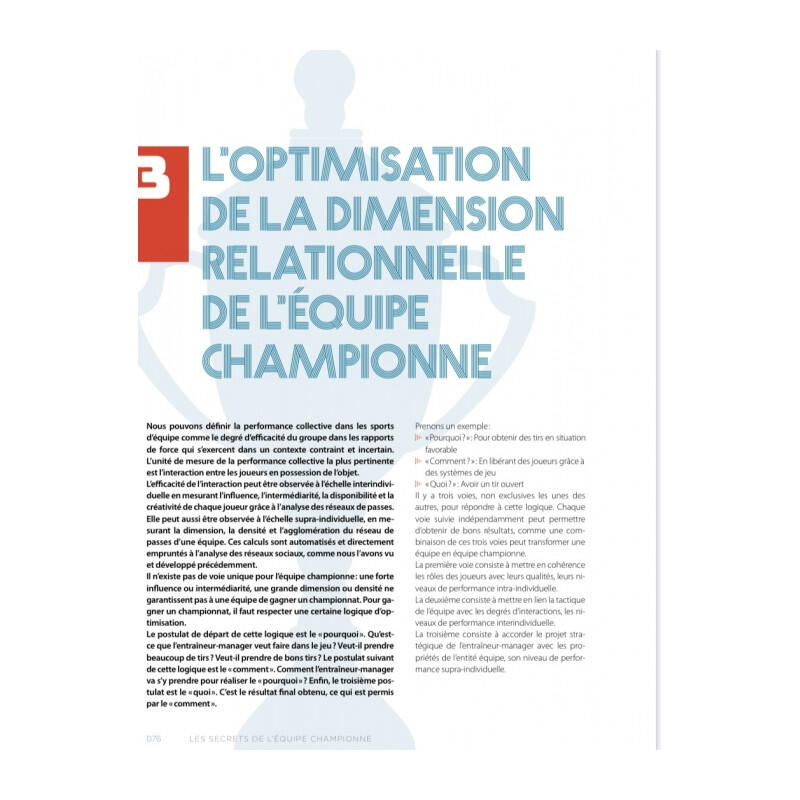 Les Secrets de l'Équipe Championne - 4TRAINER Editions