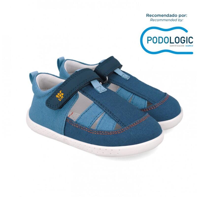 Zapatillas Lona Ba NiÑo Garvalin  Azul 3/5