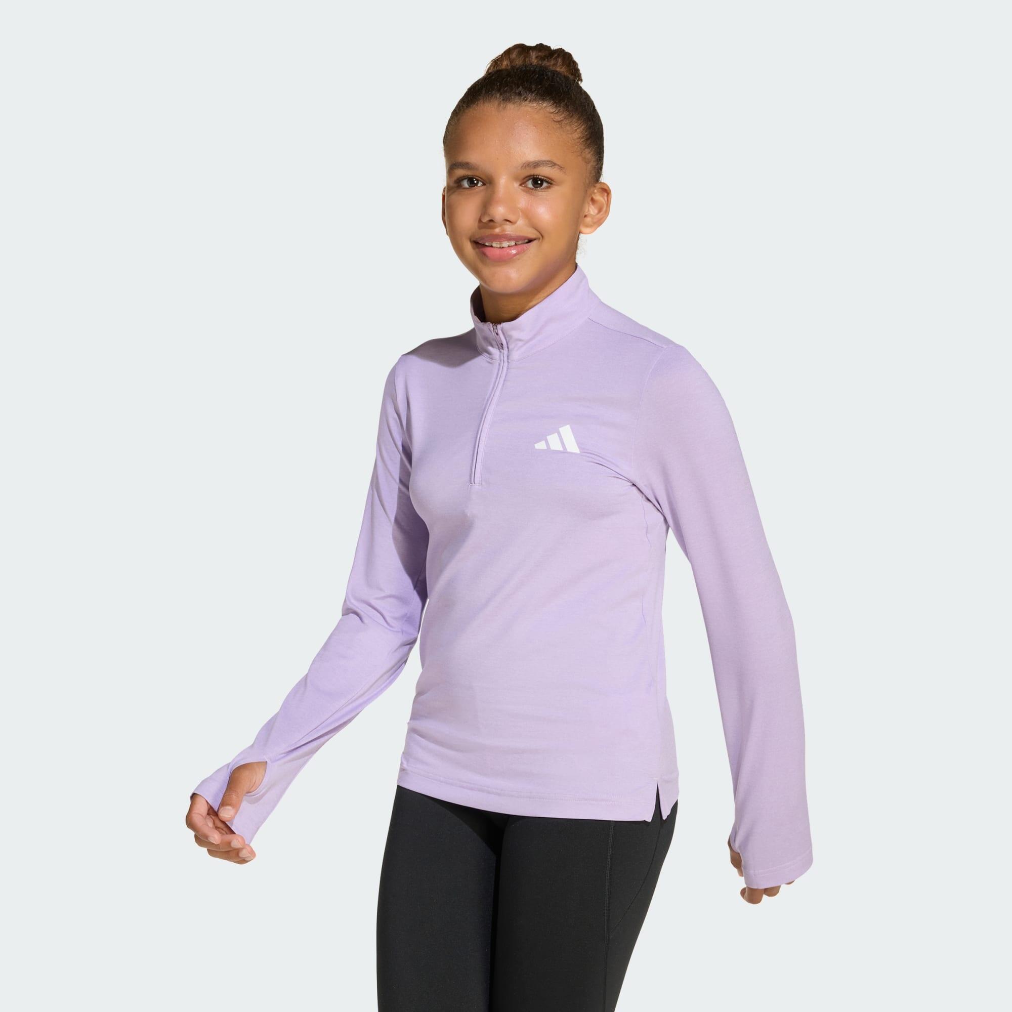 ADIDAS All Sports Favorite 1/4 Zip Long Sleeve Tee Kids