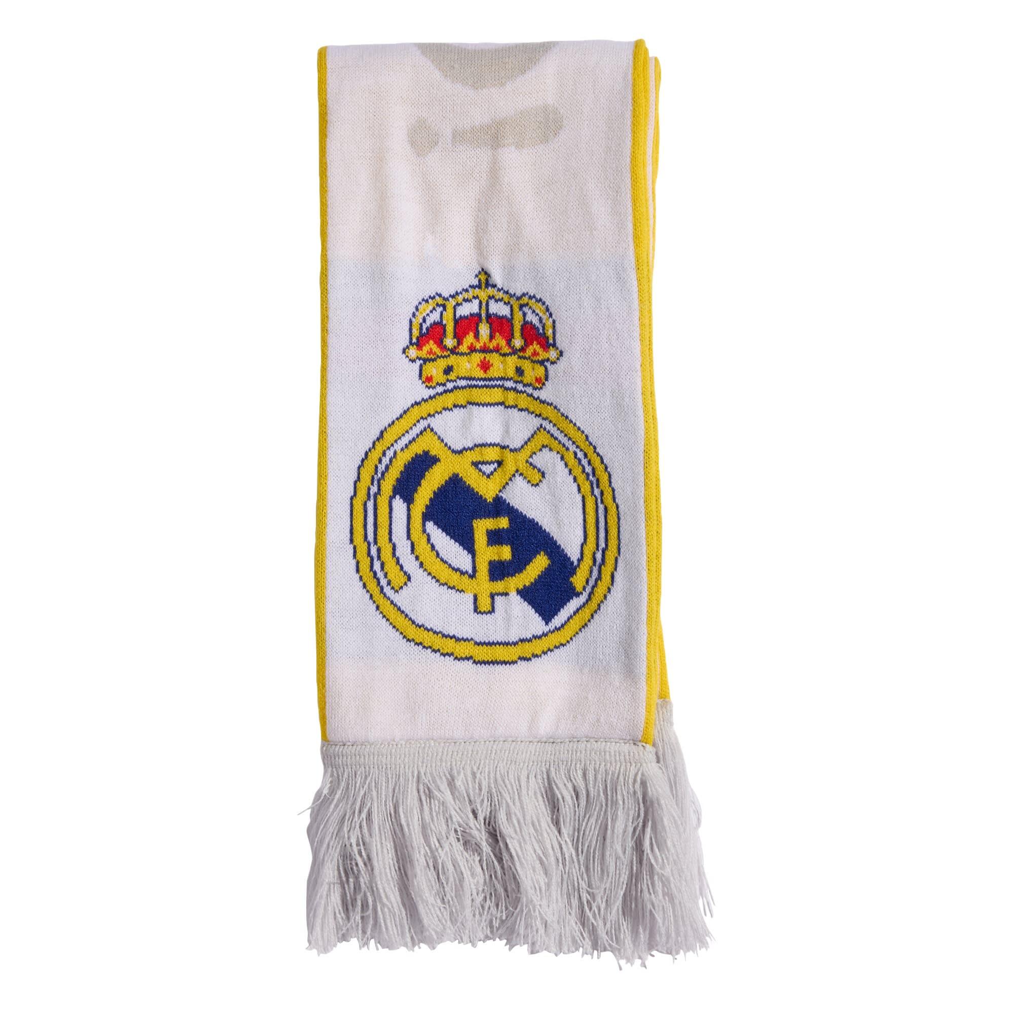 Adidas - Écharpe Domicile Real Madrid - Écharpe - Blanc|gris|jaune - Taille Unique - Decathlon