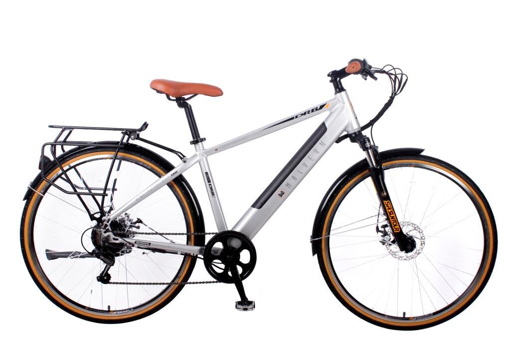 DALLINGRIDGE Dallingridge Malvern Hybrid Trekking Electric Bike, 700c Wheel - Satin Silver