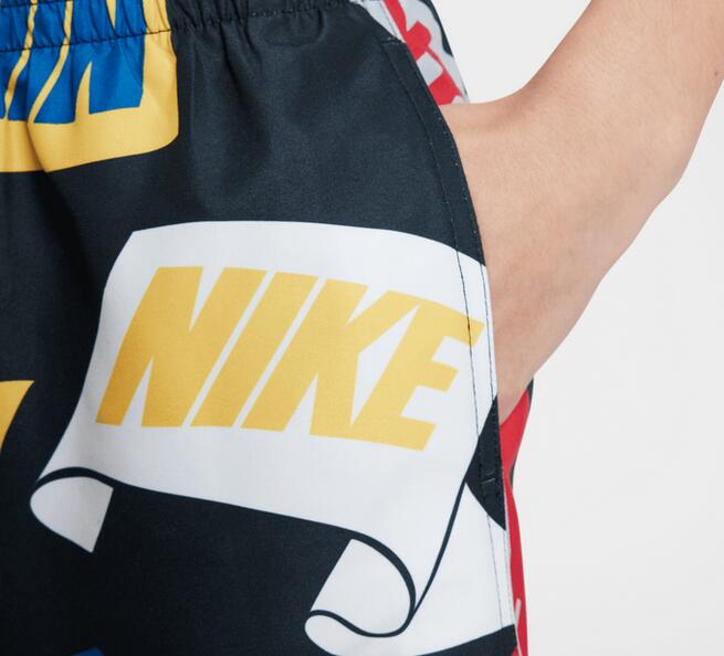 Costume da bagno ragazzo nike breaker 4 volley - nero 4/7