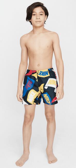 Costume da bagno ragazzo nike breaker 4 volley - nero 6/7