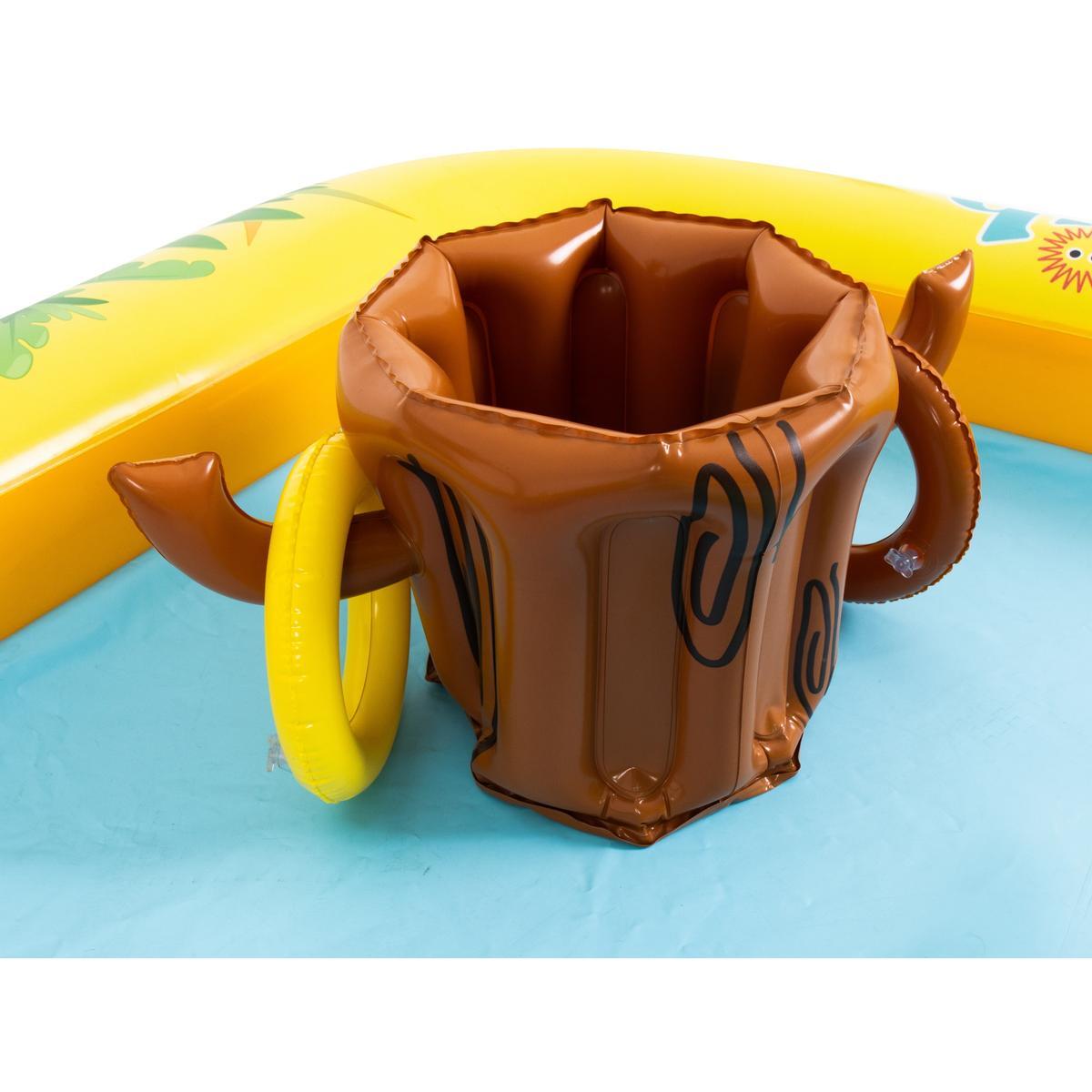 Wasserspielcenter Tiere 214x167x85cm mit Rutsche, Sprinkler und Spielzubehör 6/9